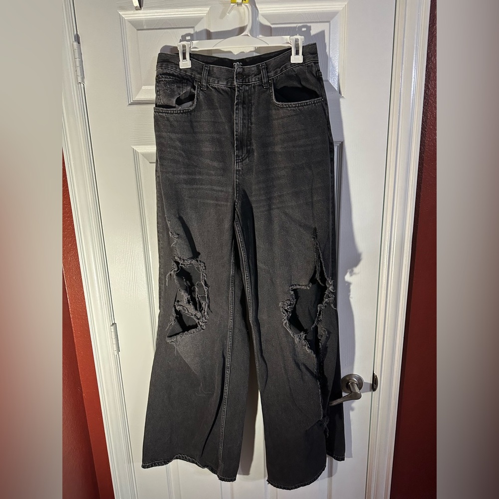 BDG Black Ripped Skater Baggy Jeans